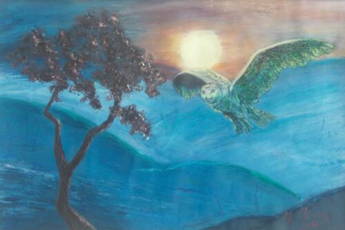 nächtlicher Ausflug 75 x 55